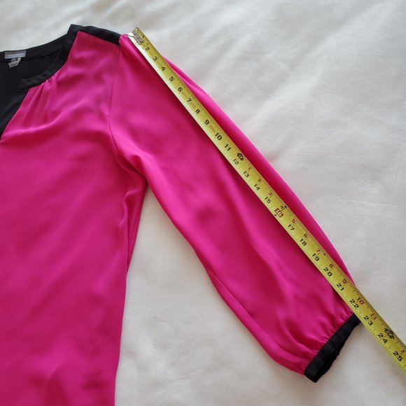 Vince Camuto Plus Size 2X Pink Black LS Top NWT - Picture 14 of 14